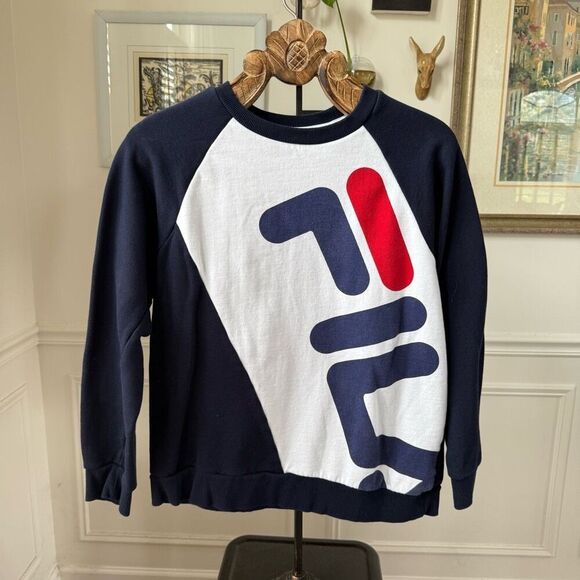 Fila Emmett Crewneck Colorblock Sweatshirt M - Picture 1 of 6